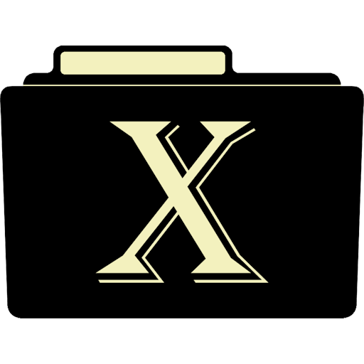 X Icon | Alphabet File Folder Iconset | Aaron Sinuhe