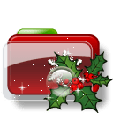 Christmas Folder Holly 2 icon