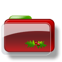 Christmas Folder Holly 3 icon
