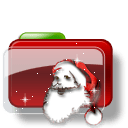 Christmas Folder Santa icon