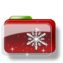 Christmas Folder Snow Stars icon