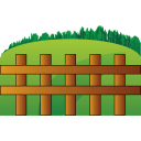 Farm fence icon