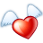 Flying-heart icon