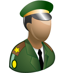 Army officer icon