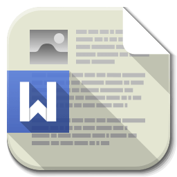 Apps File Word icon