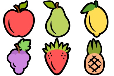 Fresh Fruit Icons