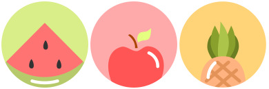 Minimal Fruit Icons