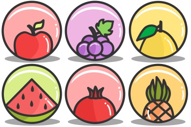 Splash Of Fruit Icons
