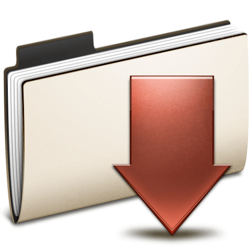 Folder Download Icon | Chakram 2 Iconset | Apathae