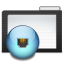 Folder Dark Network icon