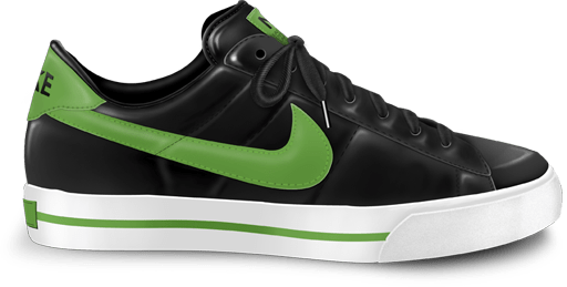 Nike classic shoe green icon