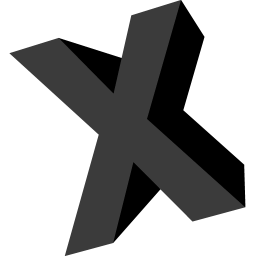 Letter X icon