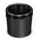 Trash-Black-Empty icon