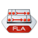 Adobe flash fla icon