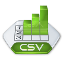 Office excel csv icon