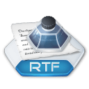 Office word rtf icon
