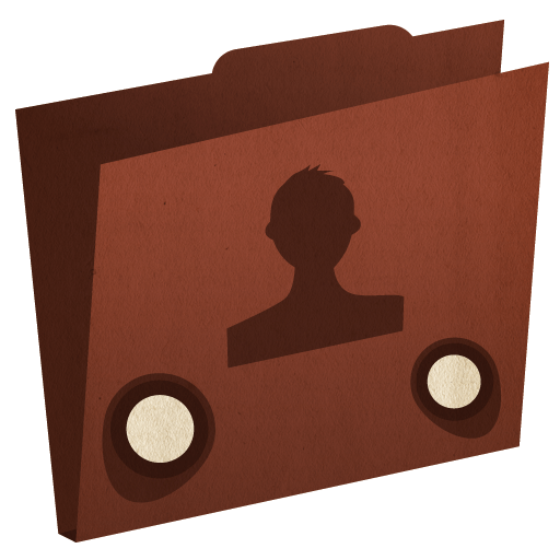 Folder-user icon