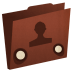 Folder-user icon