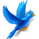 Flying-bird-sparkles icon