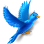 Flying-bird-sparkles icon