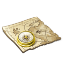 Treasure-map icon