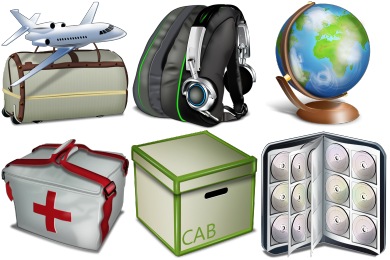 Bagg And Boxes Icons