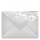 Mail envelope cloud icon