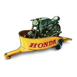 Honda Motorcycle with Trailer icon
