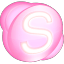 Skype-pink icon