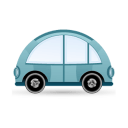 Car blue icon
