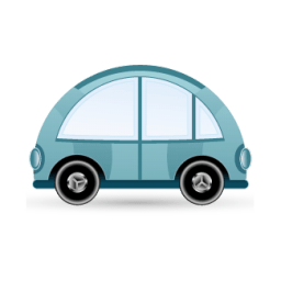 Car blue icon