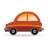 Car orange icon