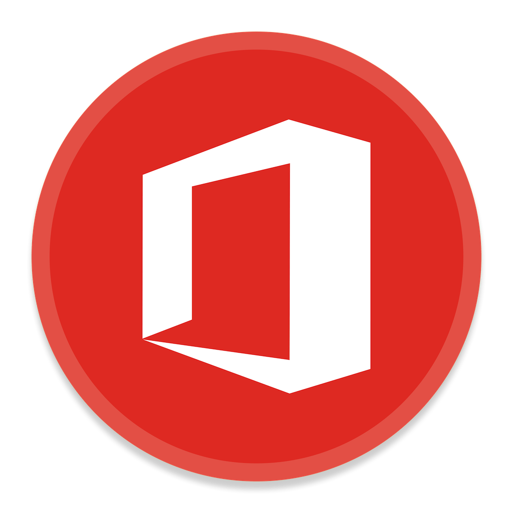 Red Office Icon Microsoft Office Icon Button Ui Microsoft Office Apps