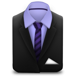 Manager Suit Purple Stripes icon