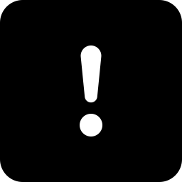 Bootstrap exclamation square fill icon
