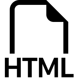 Bootstrap filetype html icon