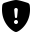 Bootstrap shield fill exclamation icon