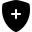 Bootstrap shield fill plus icon