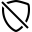 Bootstrap shield slash icon