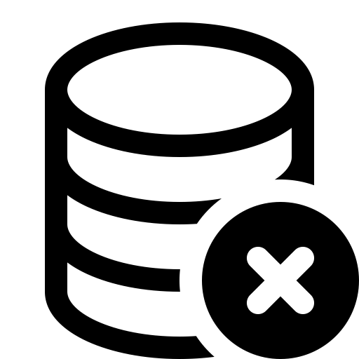 Bootstrap-database-x icon