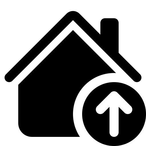 Bootstrap-house-up-fill icon