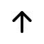 Bootstrap arrow up short icon