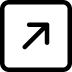 Bootstrap-arrow-up-right-square icon
