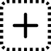 Bootstrap-plus-square-dotted icon