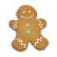 Christmas cookie man icon
