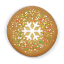 Christmas cookie round icon