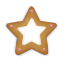Christmas cookie star icon