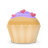 Cupcake-cake-hearts icon
