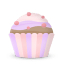 Cupcake cake icon