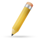 Pencil yellow icon